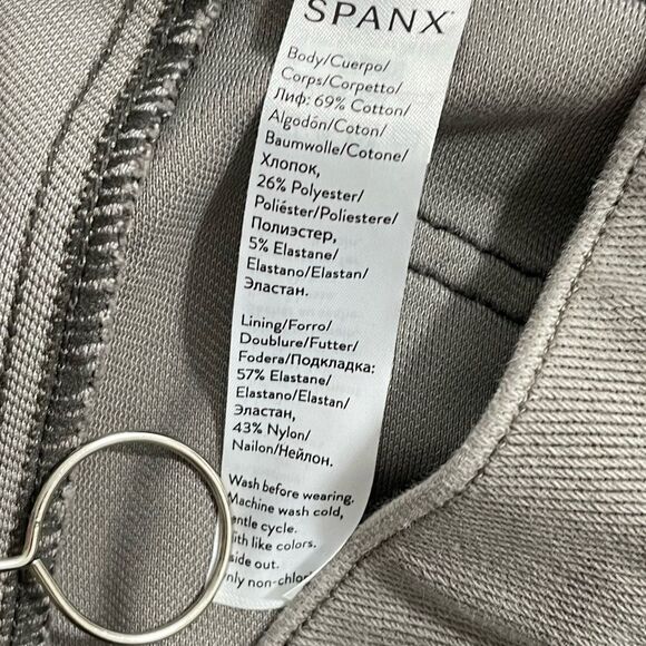 Spanx Jean-ish Ankle Leggings Pull On Gray Earthy Taupe Size MEDIUM - Picture 6 of 7